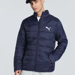 Men Slim Fit Puffer Jacket with Logo Print-picture-29