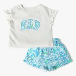 Infants Printed T-Shirt & Shorts Set-image-9