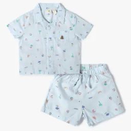 Infants Printed Shirt & Shorts Set-20