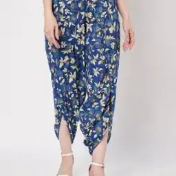 9rasa Women Floral Print Loose Fit Dhoti Pants-picture-40