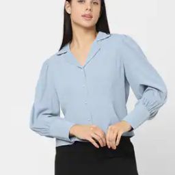 Women Regular Fit Lapel-Collar Shirt-image-26