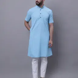 even Men Checked Regular Fit Kurta with Patch Pocket-picture-9
