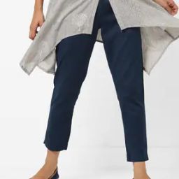Flat-Front Ankle-Length Trousers-picture-5