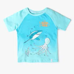 Graphic Print Round-Neck T-Shirt-15