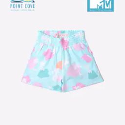 MTV Floral Print Shorts with Elasticated Waist-image-29