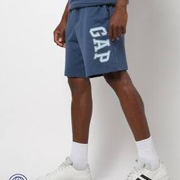 Brand Print Shorts with Slip Pockets-image-79