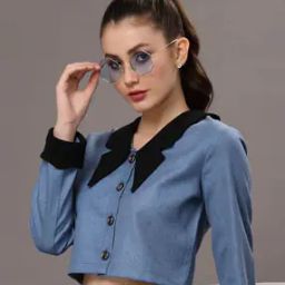 Women Button-Down Shirt with Full Sleeves-image-69
