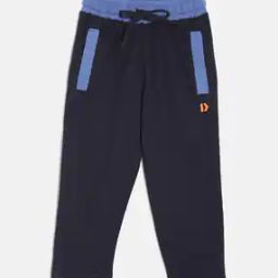Boys Straight Track Pants with Elasticated Drawstring Waist-picture-34