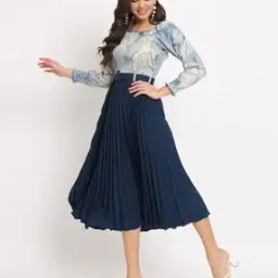 Women Printed A-Line Dress-image-70