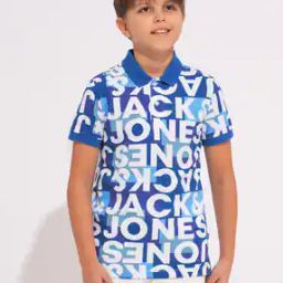 Boys Typographic Print Polo T-Shirt-image-74