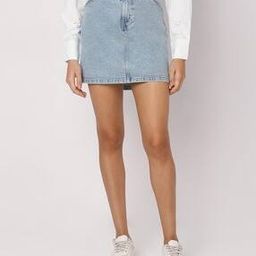 vero moda Women Washed Pencil Denim Skirt-picture-23