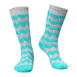 Women High-Length Socks with Ribbed Detail-image-14