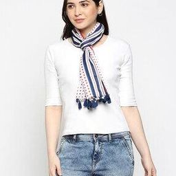 Polka-Dot Scarf with Tassels-image-72