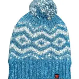 Women Self-Design Beanie With Pom-Pom-image-68