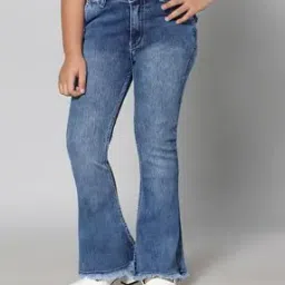 Washed Bootcut Jeans with Frayed Hem-image-27