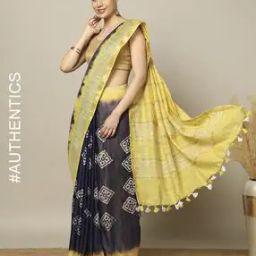 Hand Batik Dyeing Kota Silk Saree-image-26