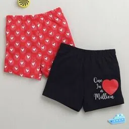 Girls Pack Of 2 Mid Rise Regular Fit Shorts-picture-17