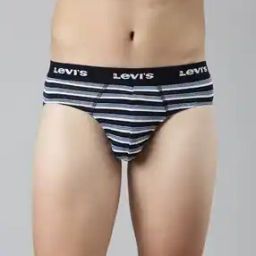 Striped Briefs with Elasticated Waistband-image-2
