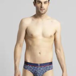 Typographic Print Brief with Elasticated Waist-image-58
