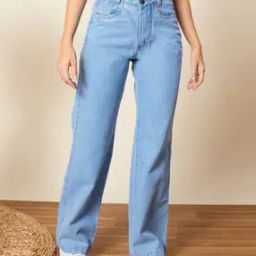 Women Lightly Washed Wide Jeans-image-15