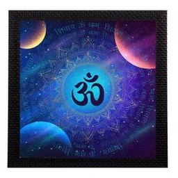 Om Symbol Satin Matt Textured UV Art Painting-picture-29
