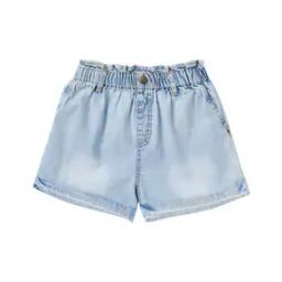 Washed Shorts with Elasticated Waistband-picture-4