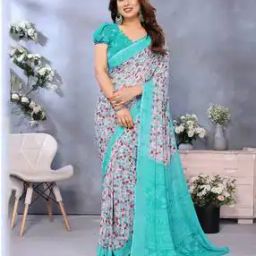 Women Traditional Saree With Blouse Piece-image-37
