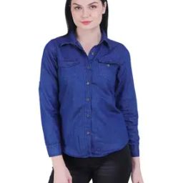 Women Regular Fit Shirt with Flap Pockets-image-24