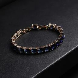 Men Gold-Plated Stone-Studded Bracelet-34