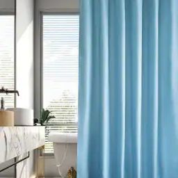 Water-Repellent Shower Curtain with Plastic Rings -15