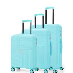 Set of 3 Singapore Number Lock Trolley Bags S | M | L-12