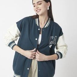 r&b Women Typographic Print Regular Fit Basic Jacket-picture-11
