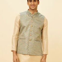 Men Woven Regular Fit Nehru jacket-image-55
