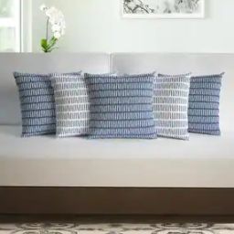 Pack of 5 Polyester Stripes Cushions Cover 16" X 16"-16