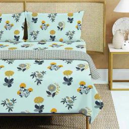 urban space Printed Double Bedsheet Dohar Set with Pillow Covers image 1