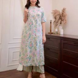 Women Floral A-line Kurta Set-picture-35