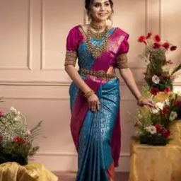 Women Woven Banarasi Saree with Unstitched Blouse Piece-picture-19
