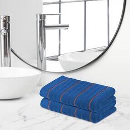 Set of 2 550 GSM Cotton Terry Hand Towels 23" x 15"-image-30