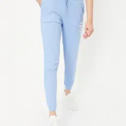 Women Straight Joggers with Elasticated Waist-image-86