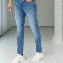 Men Acid-Wash Low-Rise Slim Fit Jeans-image-28