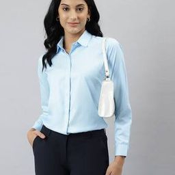 Spread Collar Shirt with Full Sleeves-image-84