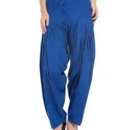 Mid-Rise Patiala Pant with Tie-Up-image-32