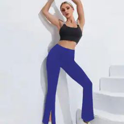  Women High Rise Boot Fit Trousers-image-88