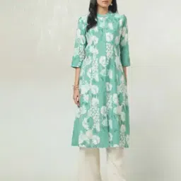 Women Floral Print A-Line Kurta with Insert Pocket-picture-11