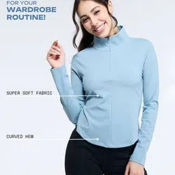 Women Slim Fit Top with Zip Closure-picture-16