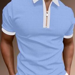 Men Patterned Regular Fit Polo T-Shirt -image-93