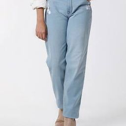 kate & oscar Mid-Wash Straight Fit Jeans-picture-41