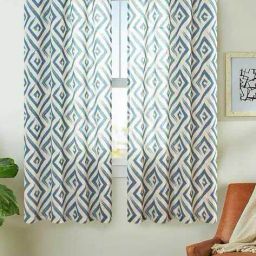 urban space Pack of 2 Abstract Windows Curtains image 1