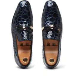 Men Heeled Loafers with Leather Upper-image-38
