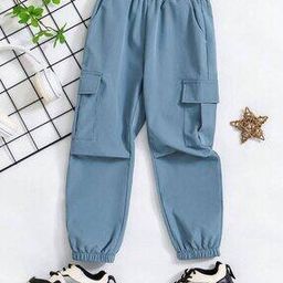 Boys High-Rise Relaxed Fit Cargo Pants-image-26